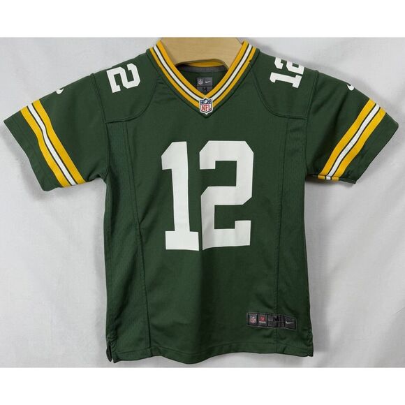 Aaron Rodgers Green Bay Packers Nike On Field Green‎ Jersey Youth Size M 10-12 - Picture 1 of 9